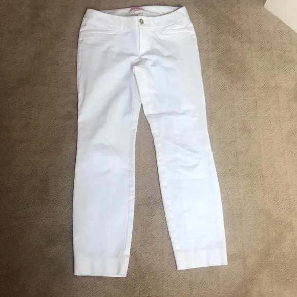 Lilly Pulitzer White Ankle Pants - Picture 2 of 4